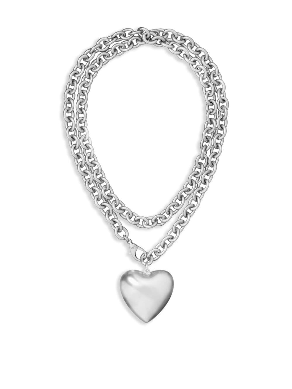 Roxanne Assoulin The Puffy Heart necklace - Silver von Roxanne Assoulin