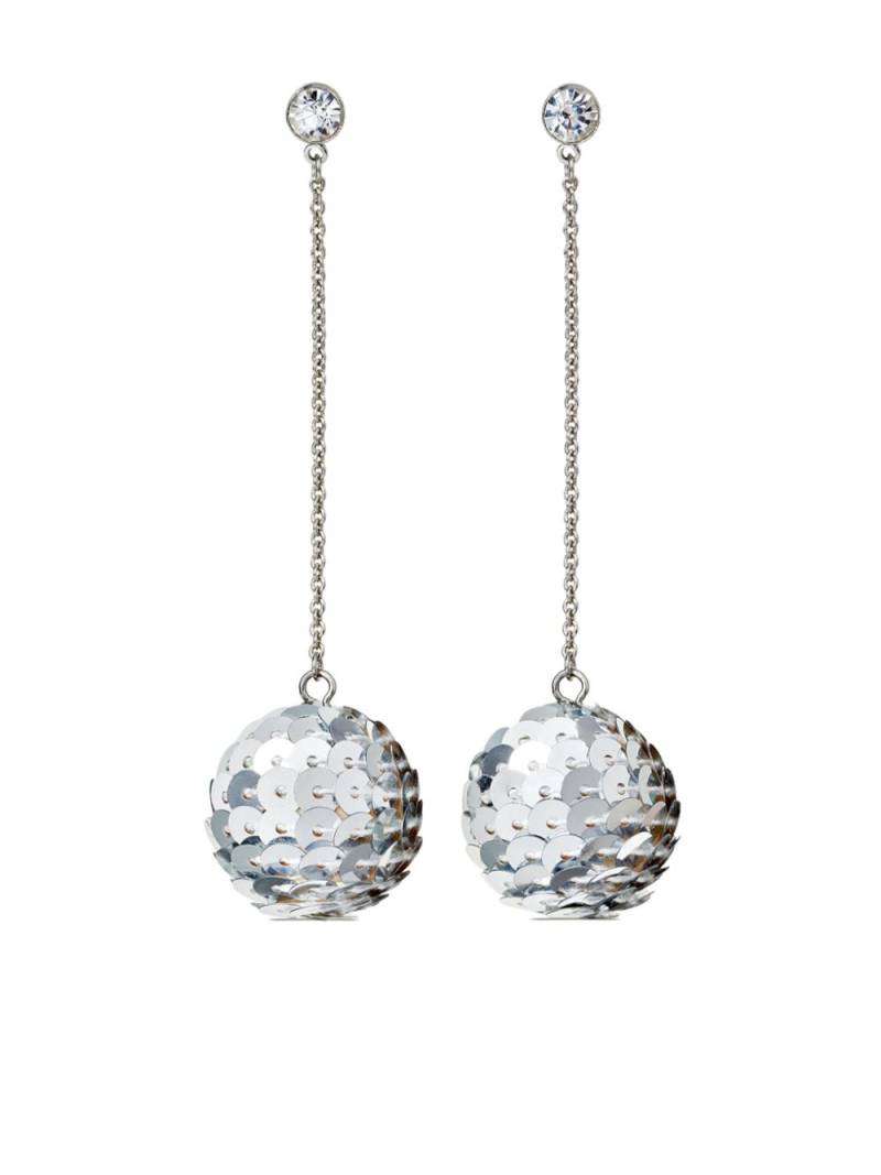 Roxanne Assoulin Disco Inferno sequinned drop earrings - Silver von Roxanne Assoulin