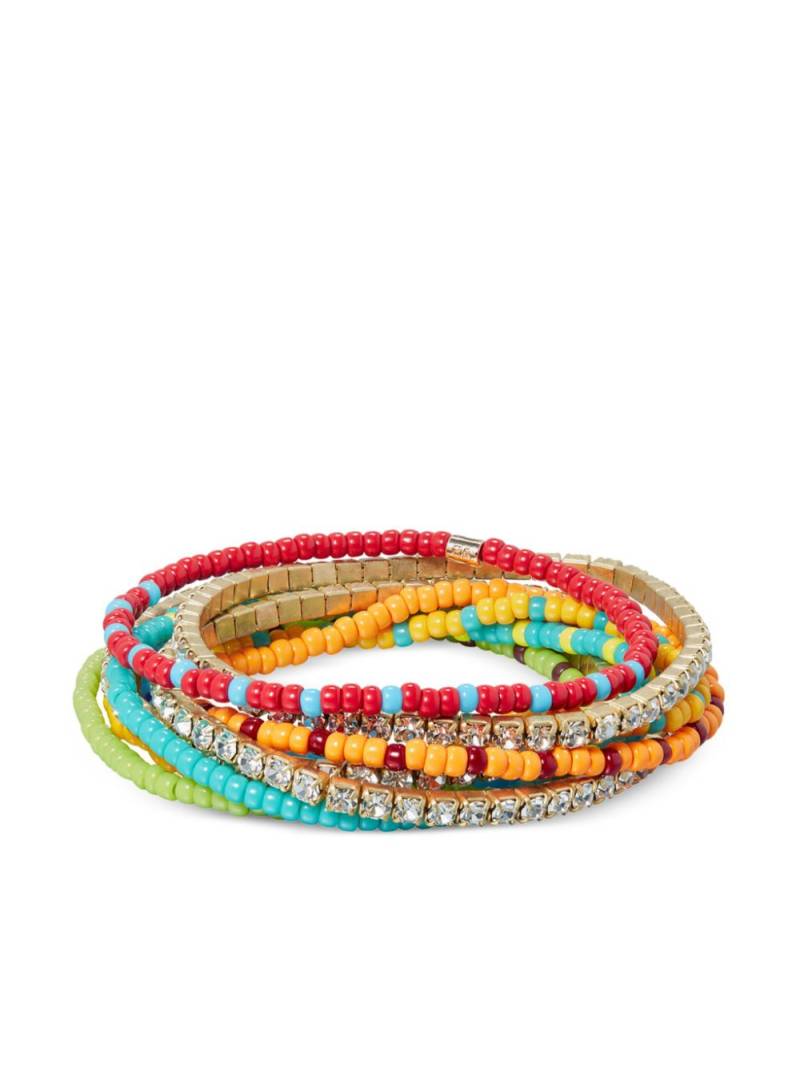 Roxanne Assoulin Just Another Day In Paradise bracelets (set of nine) - Red von Roxanne Assoulin