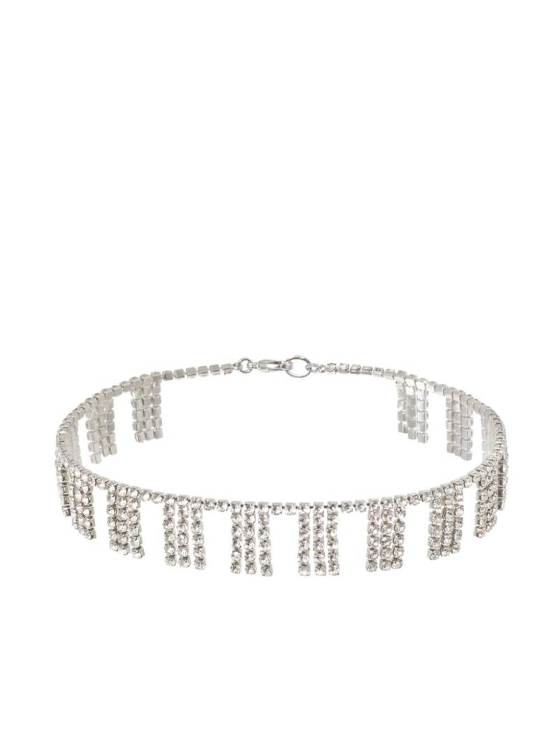 Roxanne Assoulin On The Fringe crystal anklet - Silver von Roxanne Assoulin