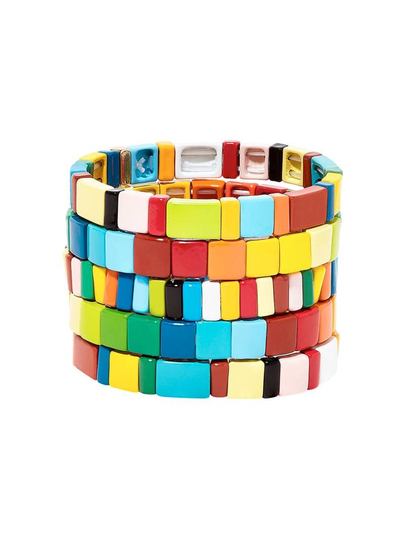 Roxanne Assoulin Rainbow Brite set of five bracelets - Blue von Roxanne Assoulin