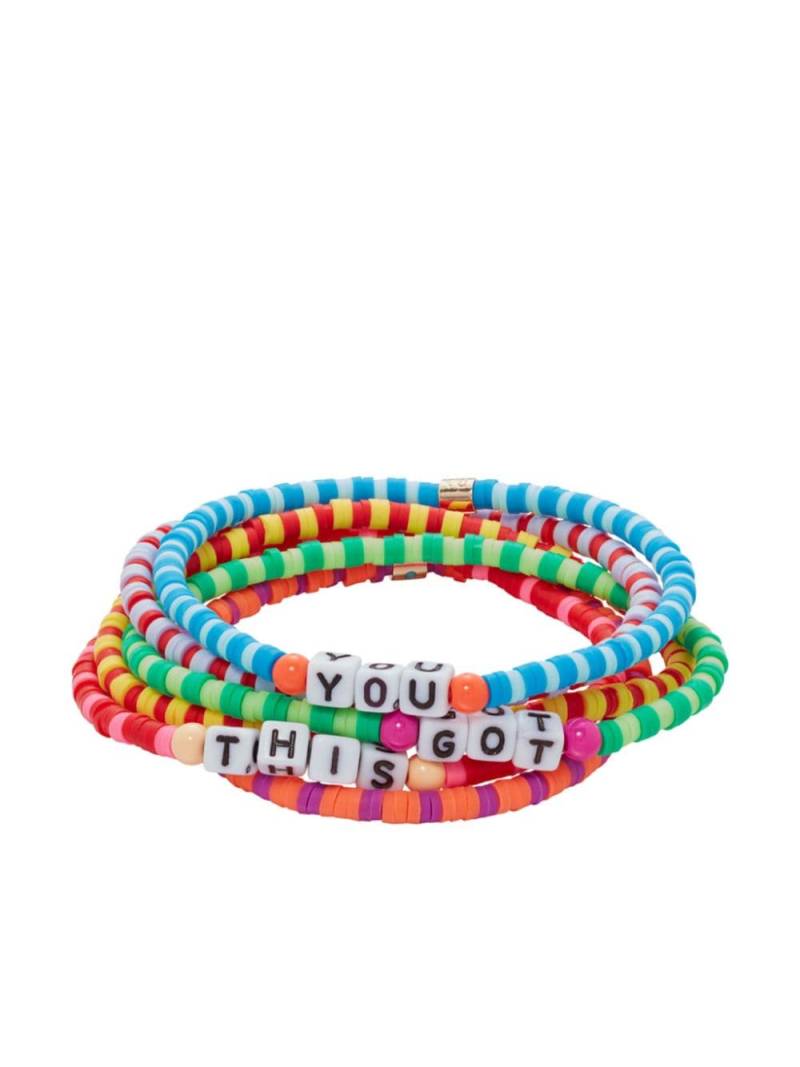 Roxanne Assoulin Technicolor Camp bracelets (set of four) - Blue von Roxanne Assoulin