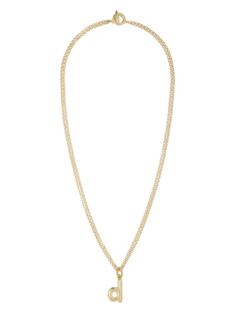 Roxanne Assoulin The Puffy Initial necklace - Gold von Roxanne Assoulin