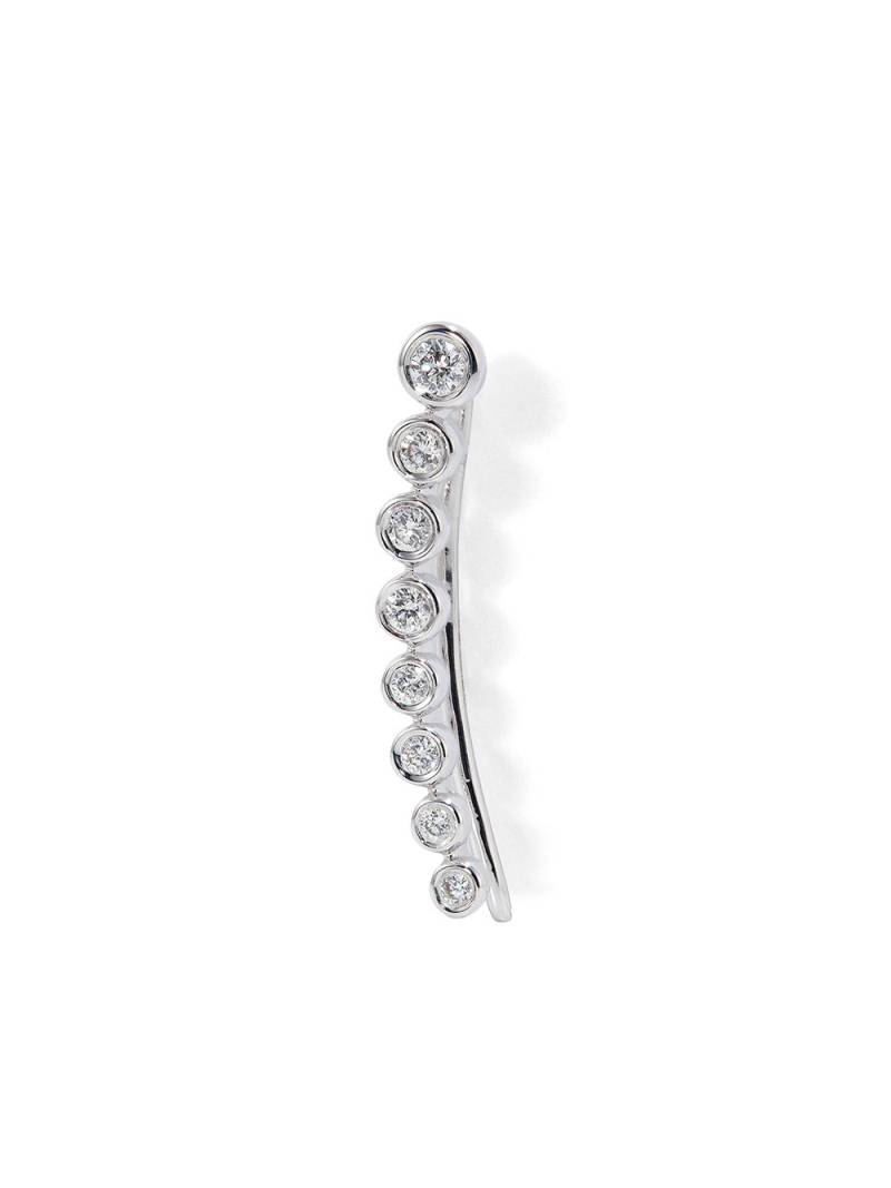 Roxanne First 14K white gold Crawler diamond ear cuff von Roxanne First