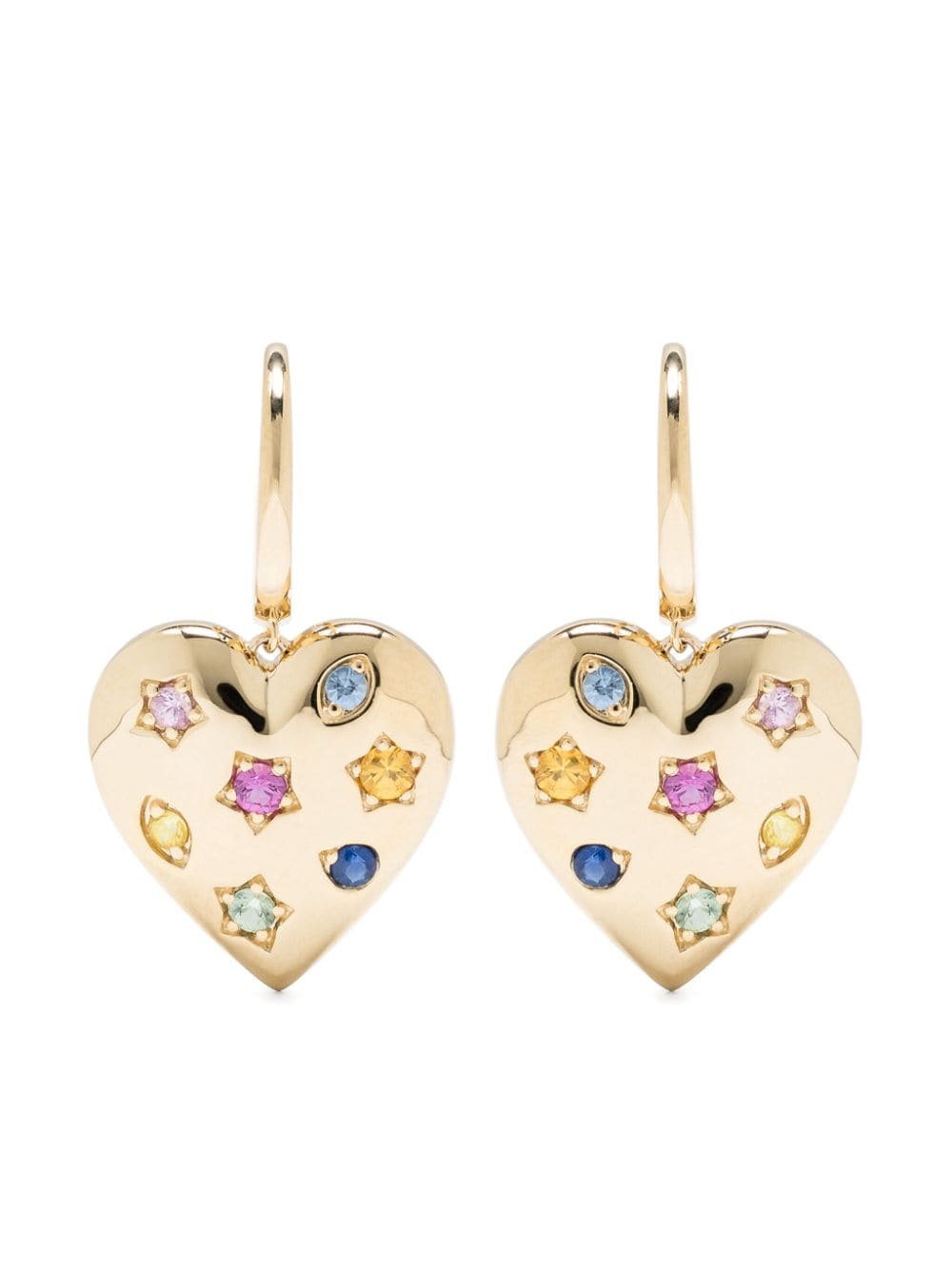 Roxanne First 14kt yellow gold Kaleidoscope sapphire earrings von Roxanne First