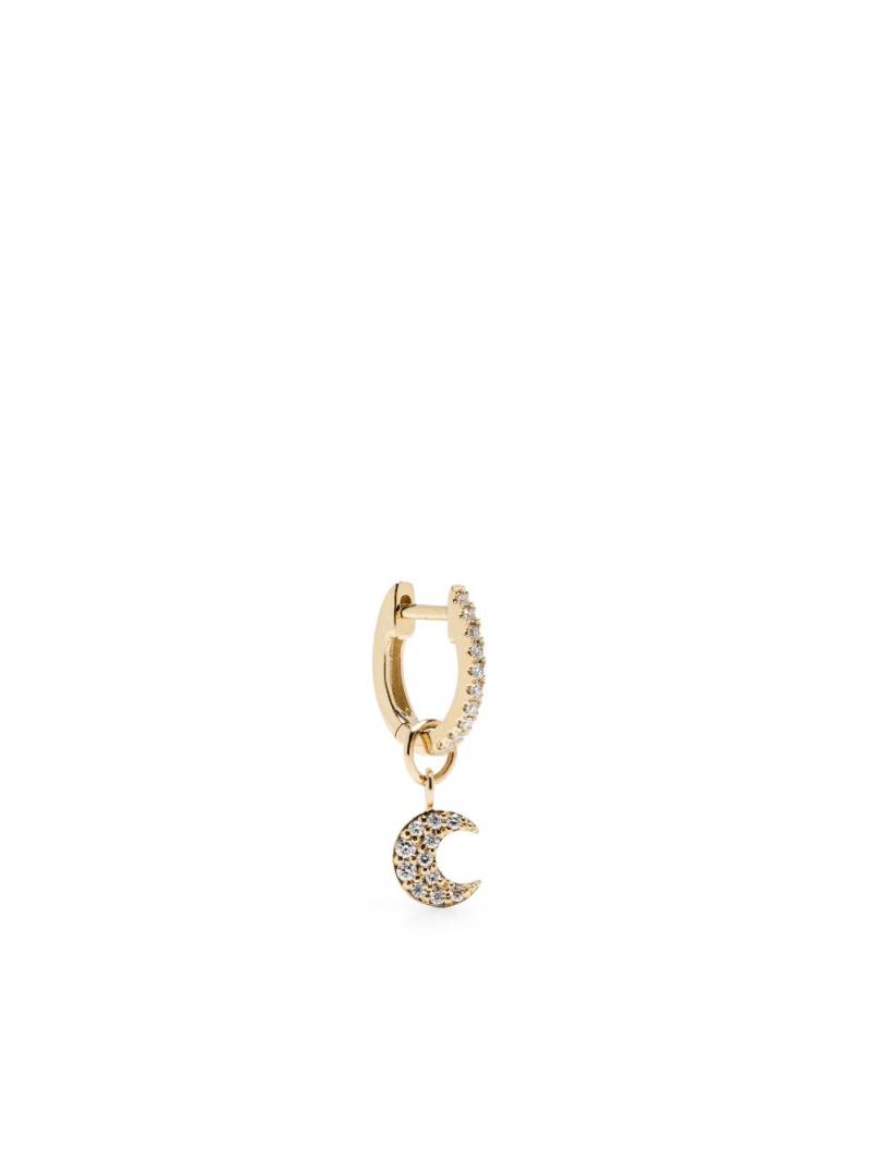 Roxanne First 14kt yellow gold Mini Moon diamonds single earring von Roxanne First