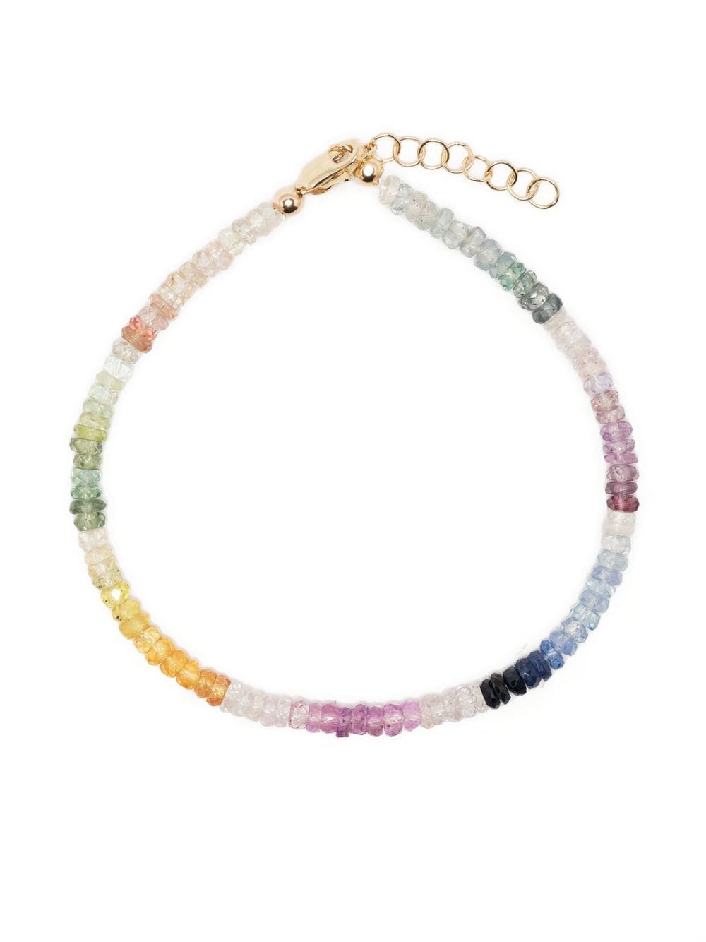 Roxanne First 9kt white gold rainbow sapphire beaded bracelet - Multicolour von Roxanne First