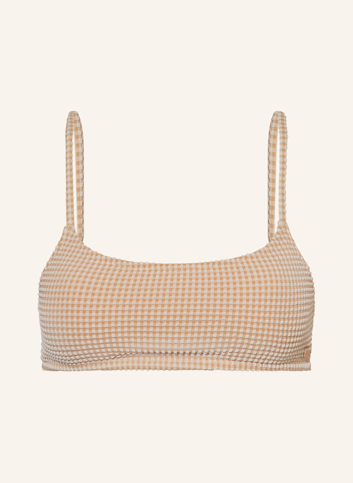 Roxy Bralette-Bikini-Top Gingham beige von Roxy