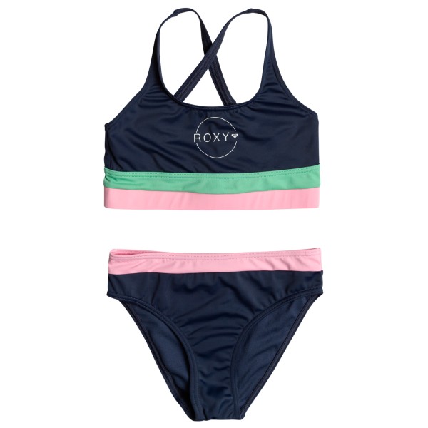 Roxy - Kid's Ilacabo Active Crop Top Set - Bikini Gr 12 Years blau von Roxy