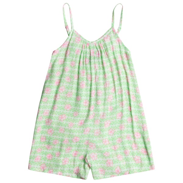 Roxy - Kid's Soulful Blooms Short Romper - Jumpsuit Gr 3 Years;4 Years;5 Years;6 Years grün von Roxy