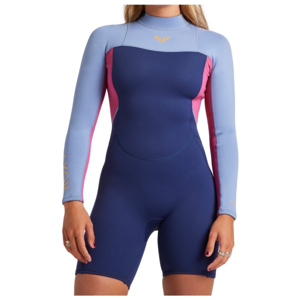 Roxy - Women's 2/2 Prologue Backzip L/S - Neoprenanzug Gr 10;12;14;2;4;6;8 blau;schwarz von Roxy