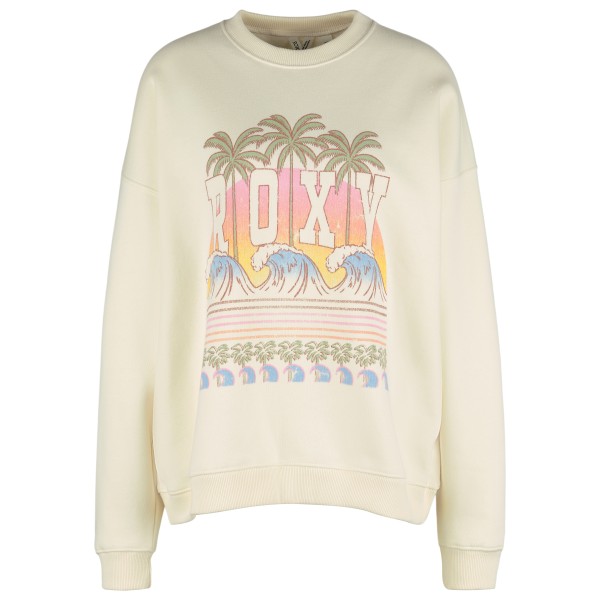 Roxy - Women's Line Up Oversized Crew L/S - Pullover Gr L;M;S;XL beige von Roxy