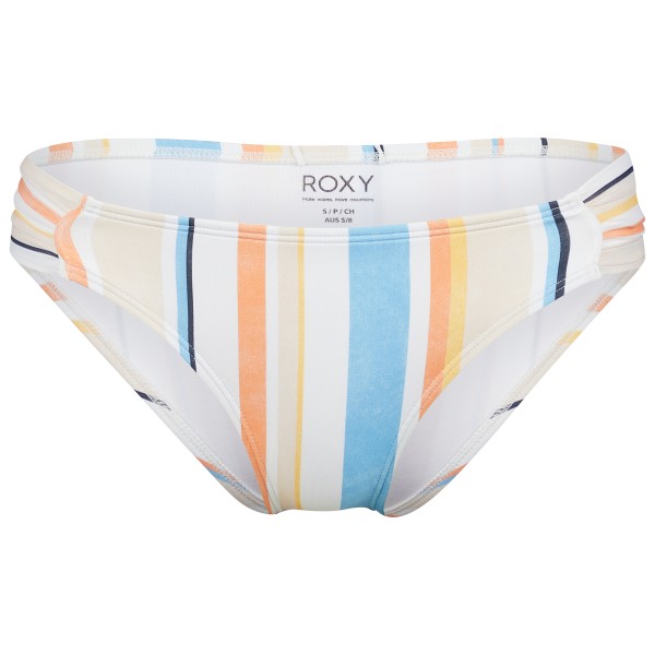 Roxy - Women's Printed Beach Classics Moderate - Bikini-Bottom Gr M weiß von Roxy