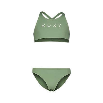 Solid Active Crop Mädchen Bikini von Roxy