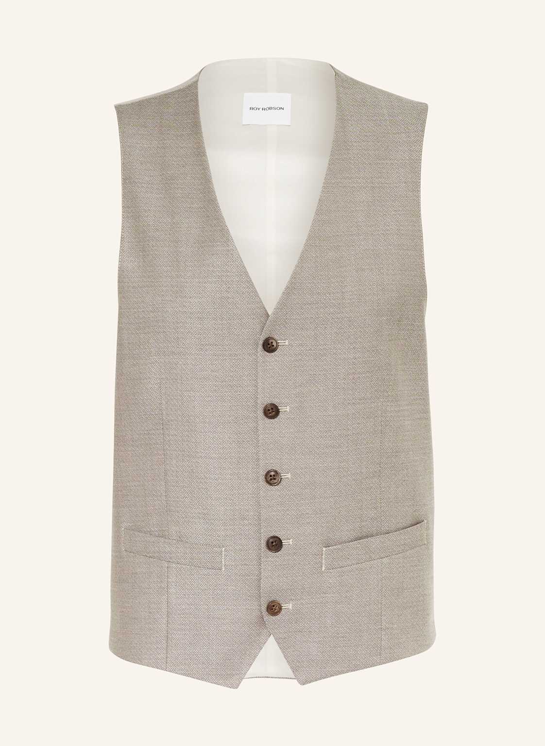 Roy Robson Anzugweste 24-05 Extra Slim Fit beige Roy Robson Anzugweste 24-05 Extra Slim Fit beige von Roy Robson