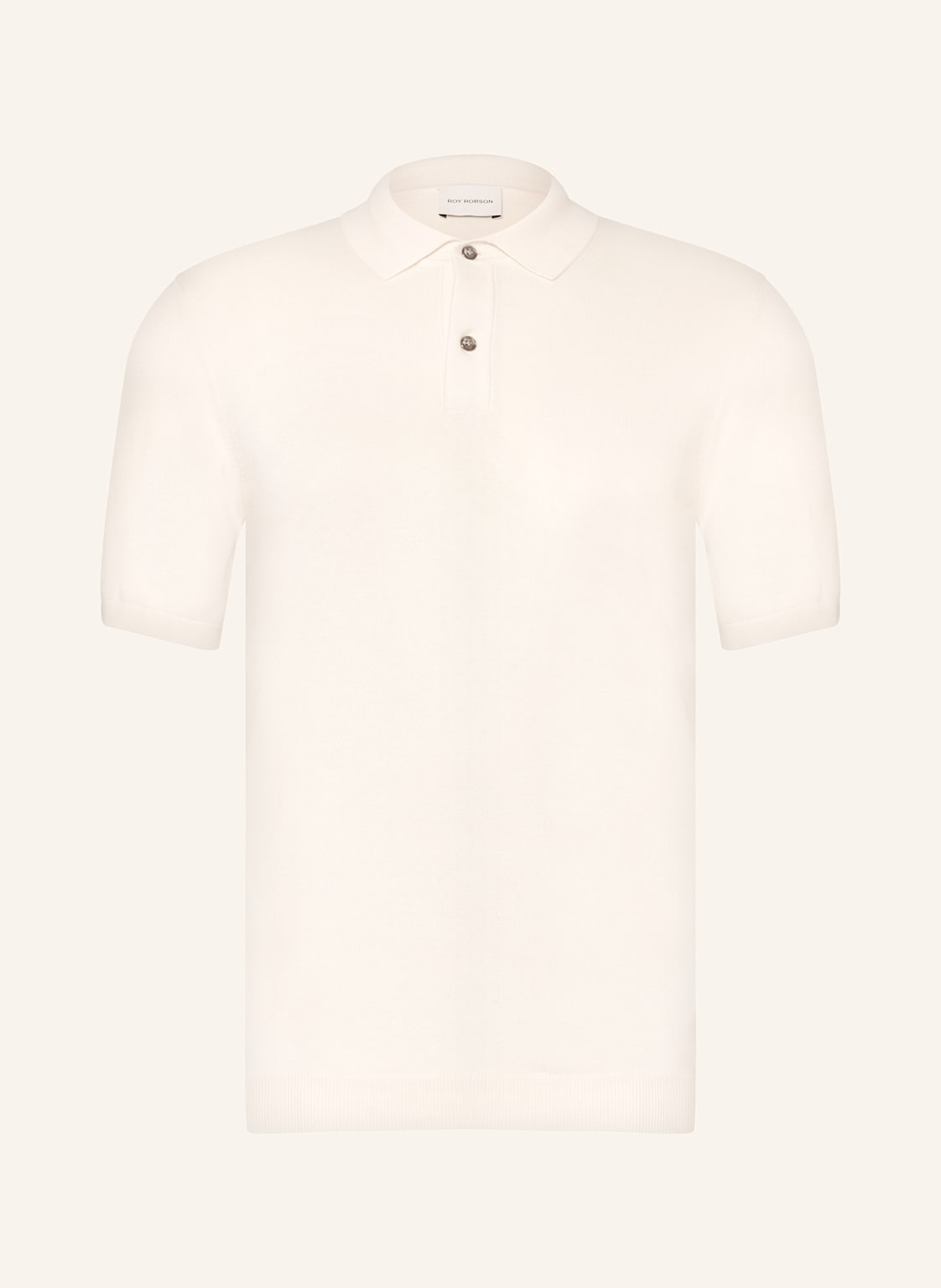 Roy Robson Strick-Poloshirt weiss von Roy Robson