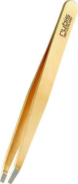 Pinzette Gerade, Inox, Gold Damen Gelbgold 1 pezzo von Rubis