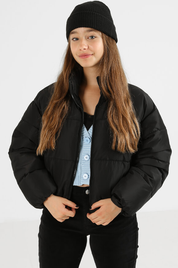 Ruby Girls Crop Pufferjacke | Schwarz | Mädchen  | 10 von Ruby Girls