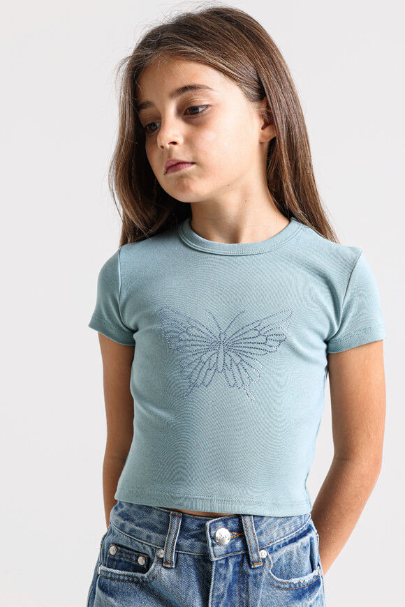 Ruby Girls Crop T-Shirt | Grün | Mädchen  | 10 von Ruby Girls