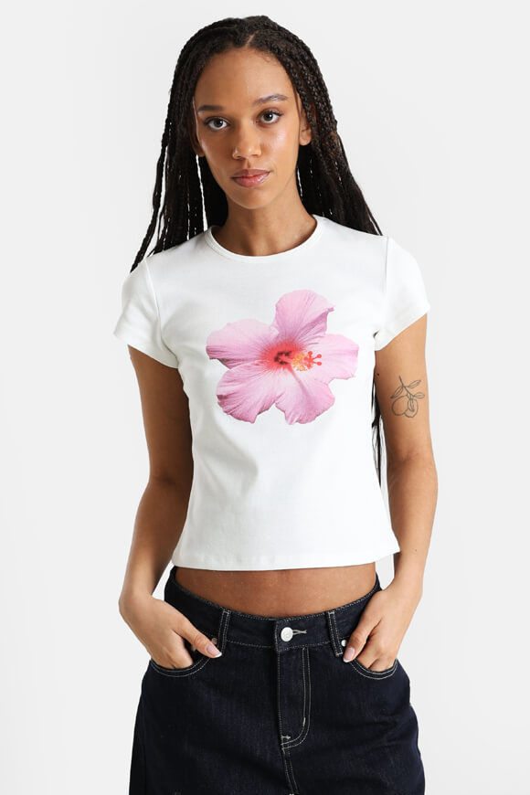 Ruby Crop T-Shirt | Offwhite | Damen  | S von Ruby