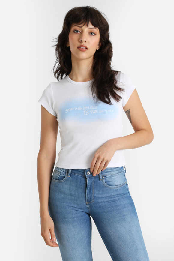 Ruby Crop T-Shirt | Weiss | Damen  | L von Ruby