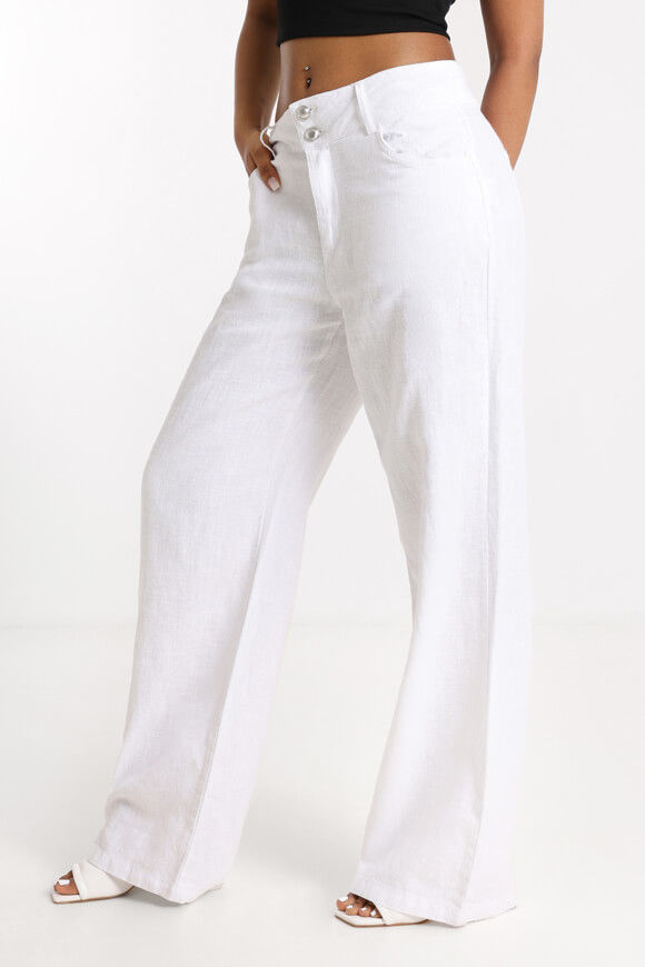 Ruby Leinenhose | Weiss | Damen  | L von Ruby