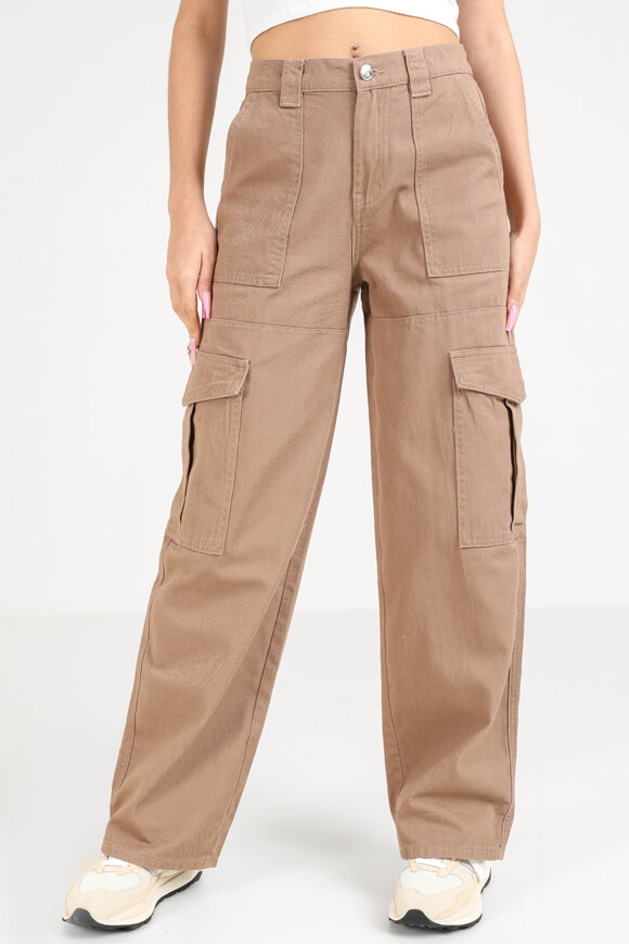 Ruby Wide Leg Cargohose | Mocca | Damen  | 32 von Ruby