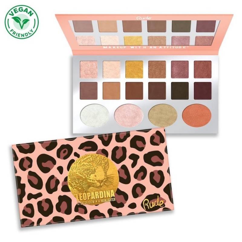 Rude Cosmetics  Rude Cosmetics Leopardina Eyeshadow + Highlight lidschatten 19.2 g von Rude Cosmetics