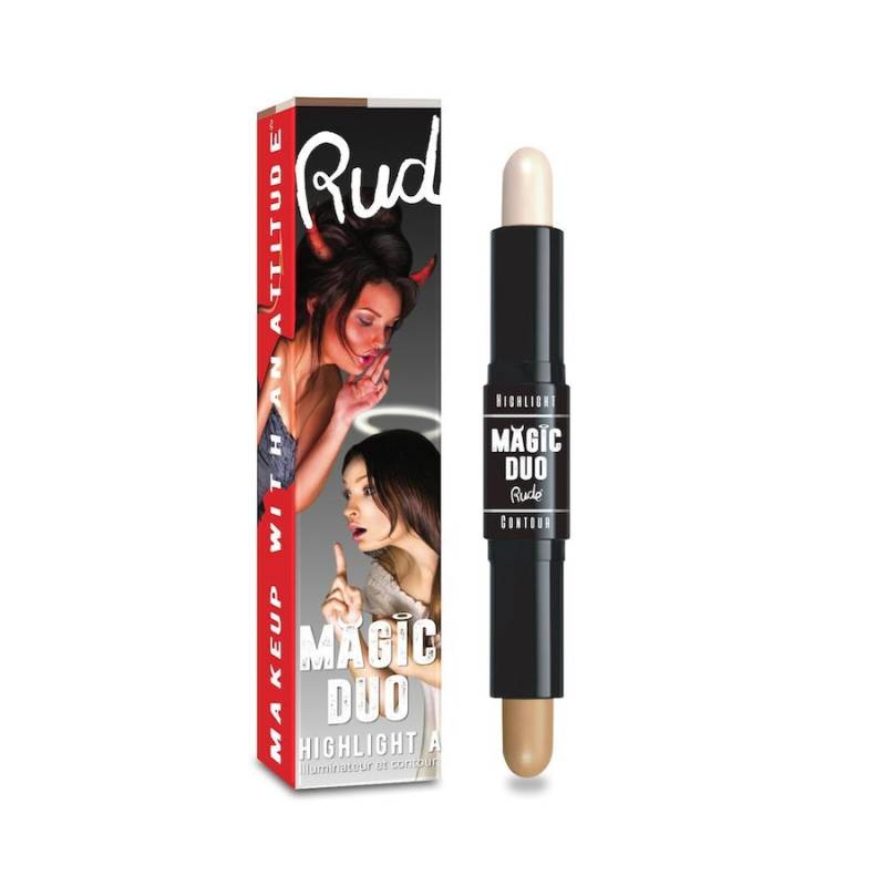 Rude Cosmetics  Rude Cosmetics Magic Duo Highlight & Contour highlighter 4.5 g von Rude Cosmetics