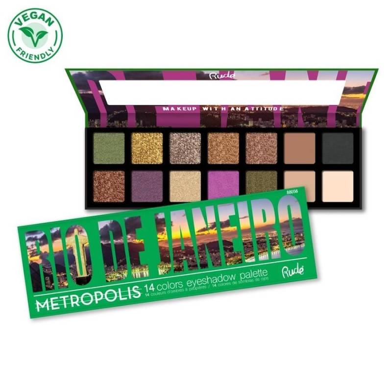 Rude Cosmetics  Rude Cosmetics Metropolis Eyeshadow Palette lidschatten 15.0 g von Rude Cosmetics