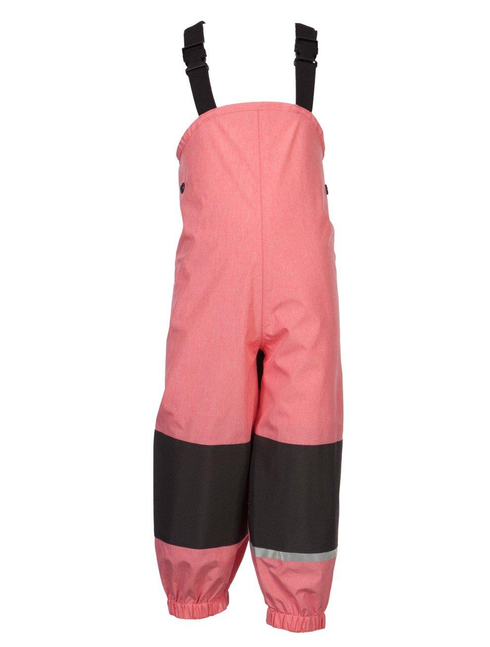 Kinder Regen Latzhose Dinu Strawberry Pink Unisex Pink 74 von Rukka