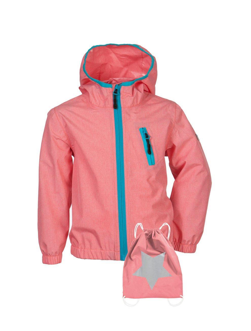 Kinder Regenjacke Travelino Strawberry Pink Mädchen Pink 80 von Rukka