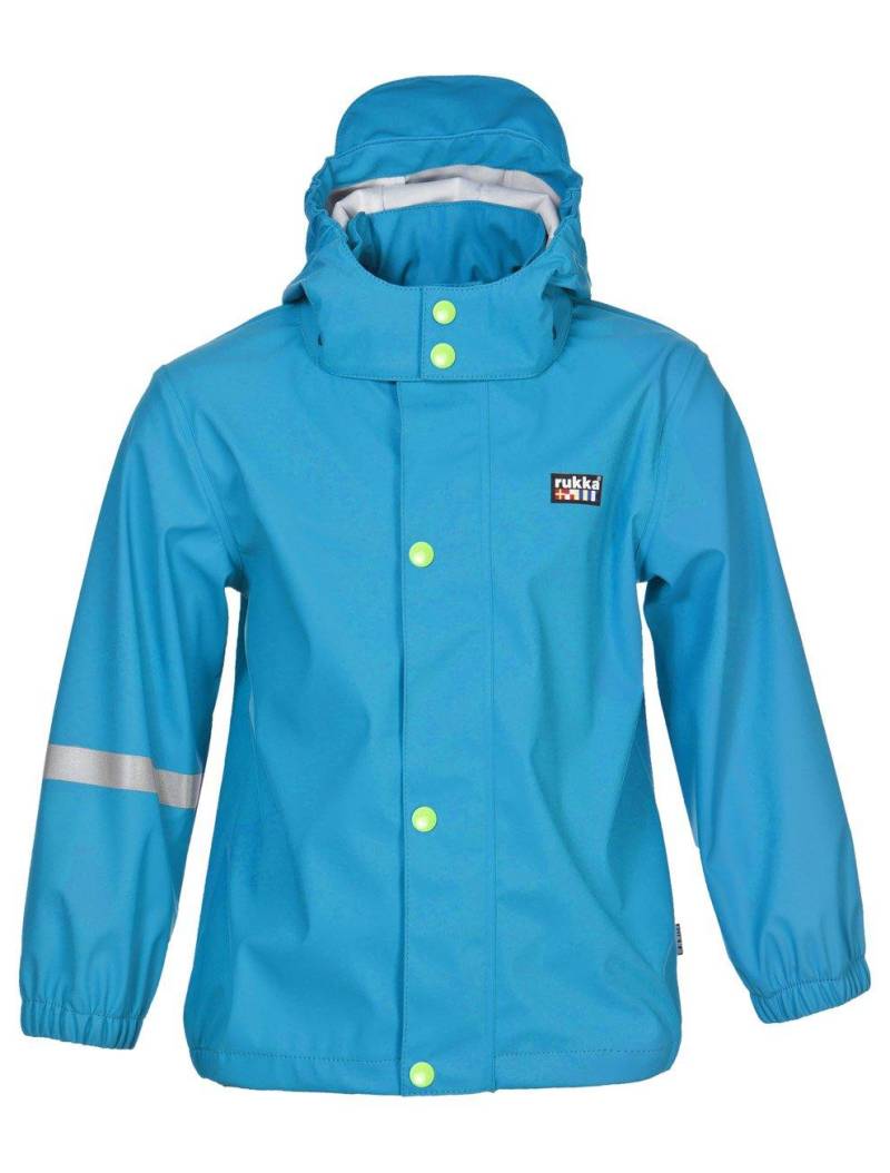 Rukka - Kinder Regenjacke Joshi italien sea, 98, Blau von Rukka