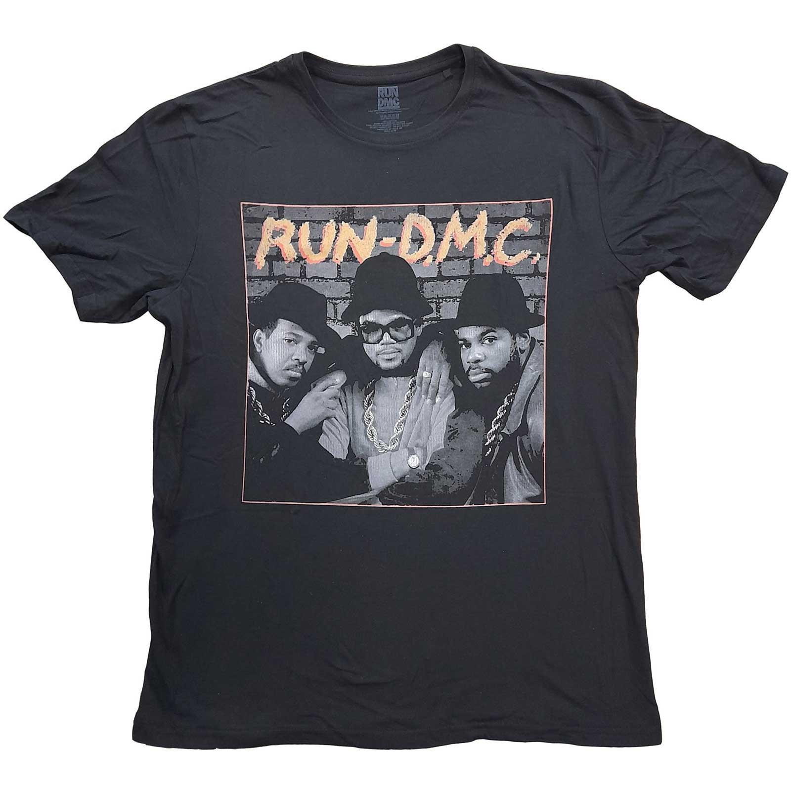 Run DMC - B&W Photo TShirt, für Damen, Schwarz, Größe M von Run DMC