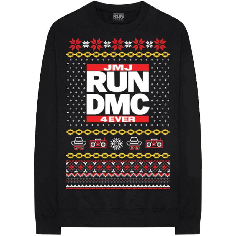 Holiday Sweatshirt Weihnachtliches Design Damen Schwarz XL von Run DMC