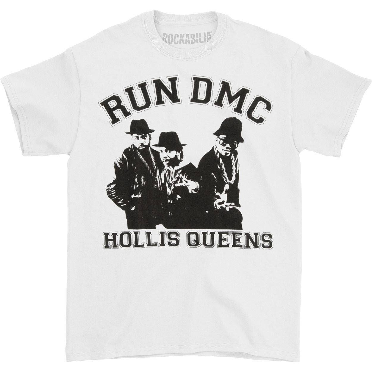 Run DMC - Hollis Queen Pose TShirt, für Damen, Weiss, Größe L von Run DMC