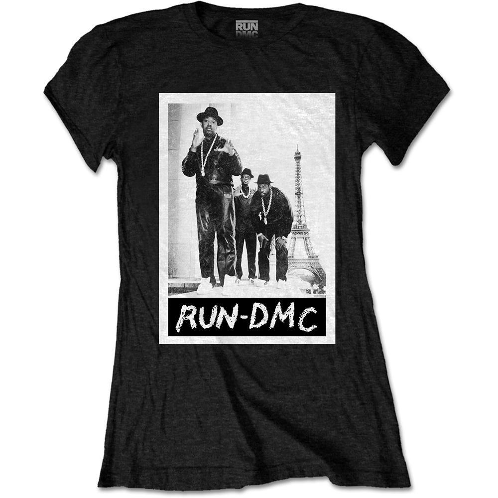 Run DMC - Paris TShirt, für Damen, Schwarz, Größe L von Run DMC