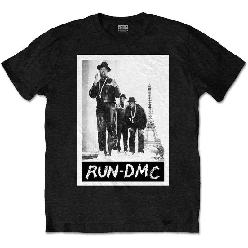 Paris Tshirt Damen Schwarz S von Run DMC