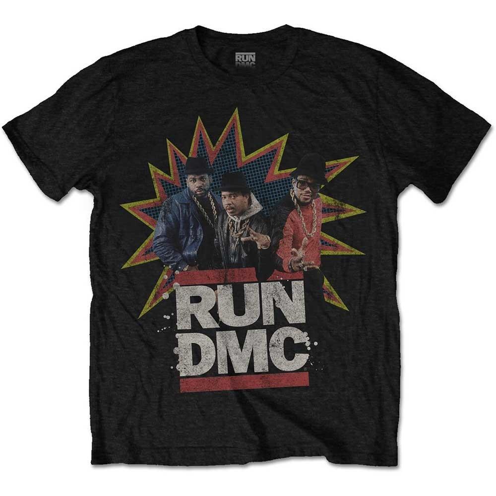 Run DMC - Pow! TShirt, für Damen, Schwarz, Größe L von Run DMC