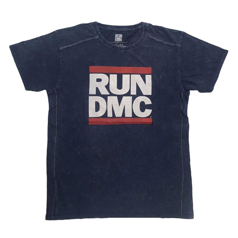 Tshirt Gewaschen Damen Marine XXL von Run DMC