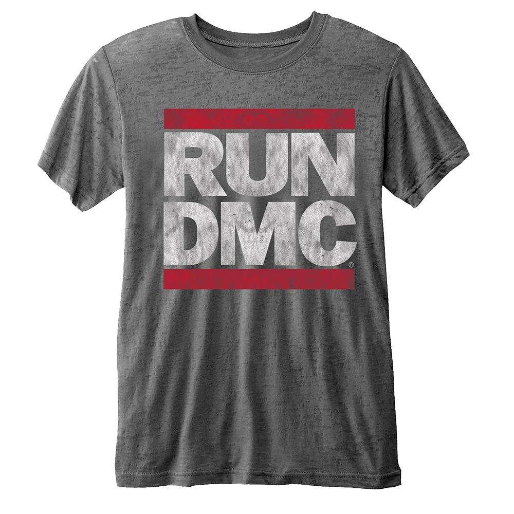 Run DMC - TShirt Logo, für Damen, Grau, Größe M von Run DMC