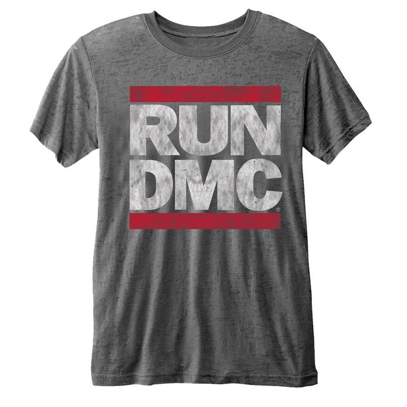 Tshirt Logo Damen Grau S von Run DMC