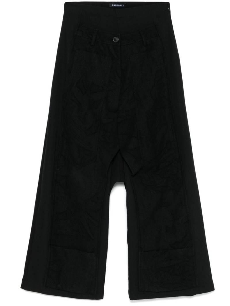 Rundholz drop-crotch trousers - Black von Rundholz