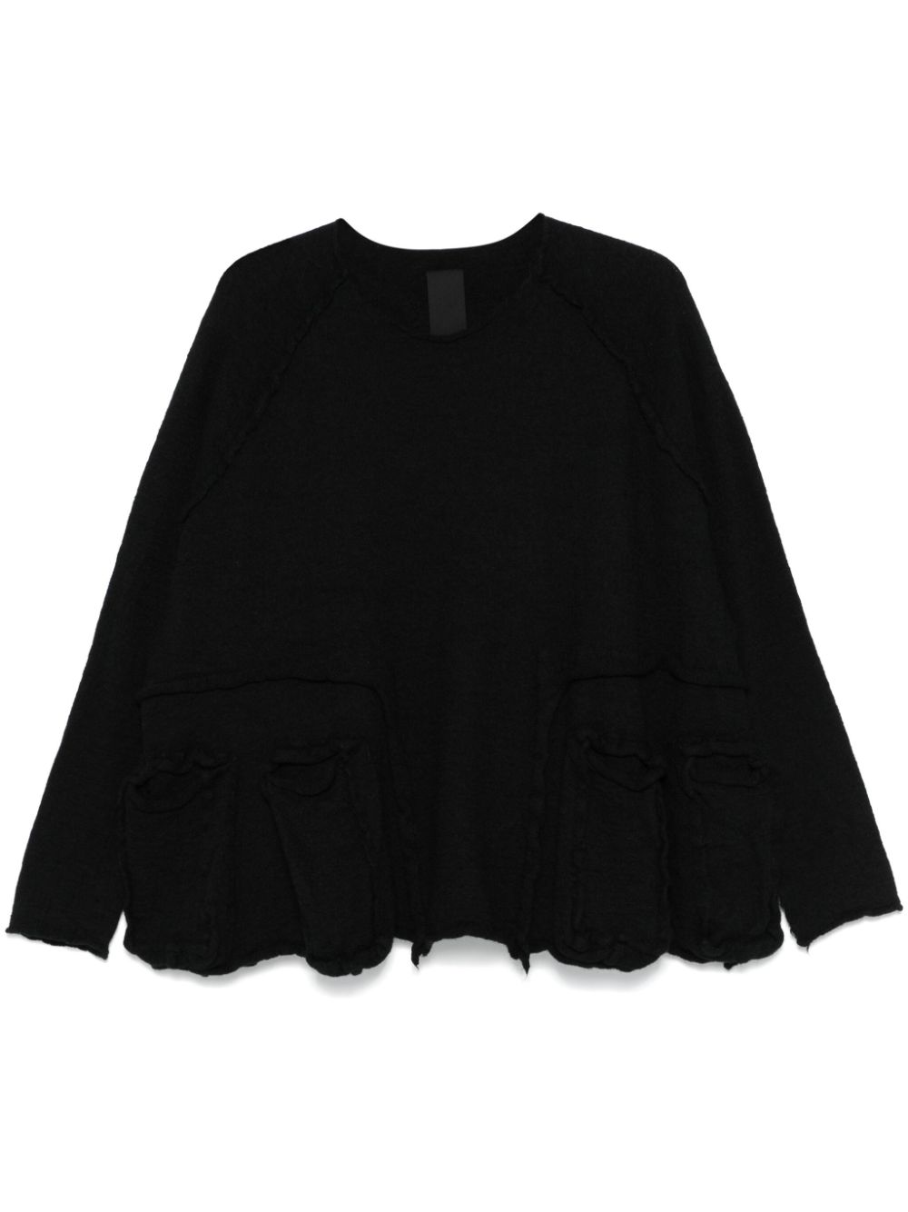 Rundholz inside-out seams sweater - Black von Rundholz