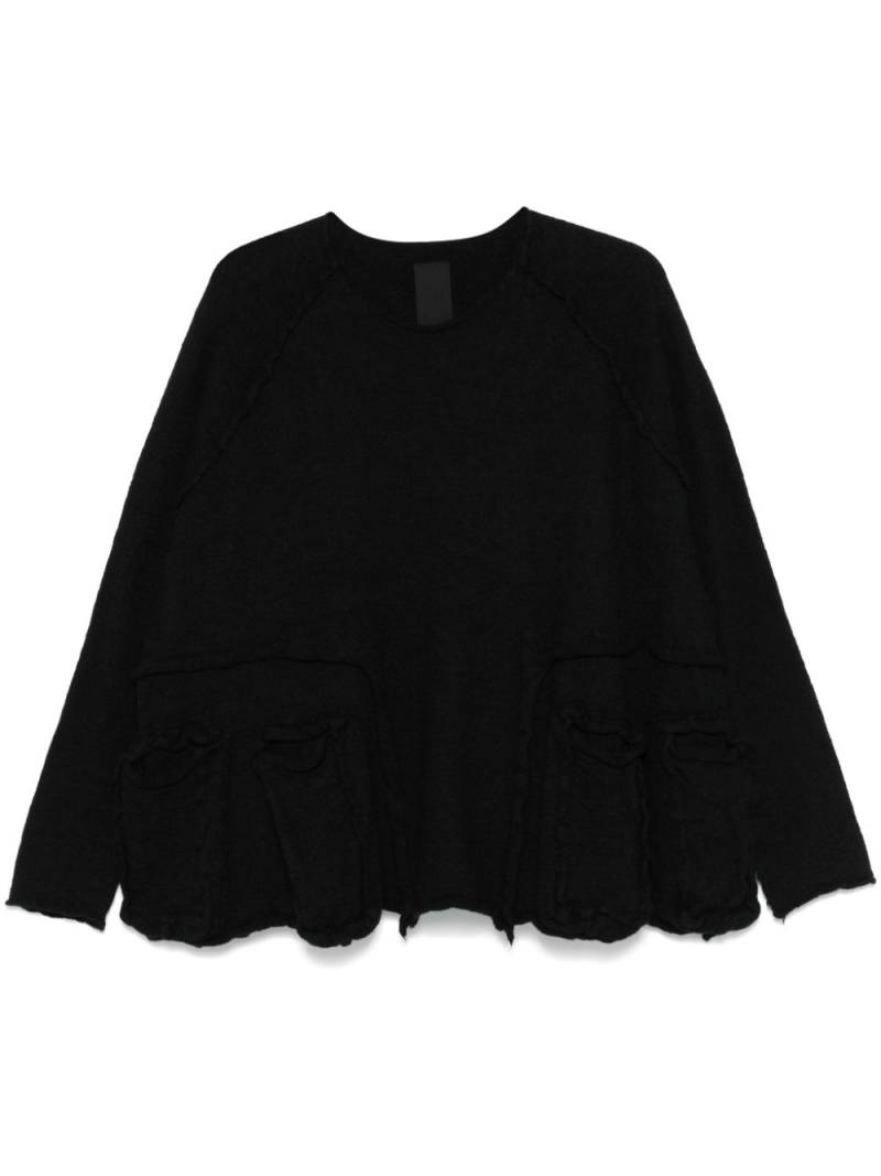 Rundholz inside-out seams sweater - Black von Rundholz