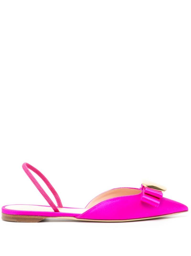 Rupert Sanderson Belinda satin ballerina shoes - Pink von Rupert Sanderson