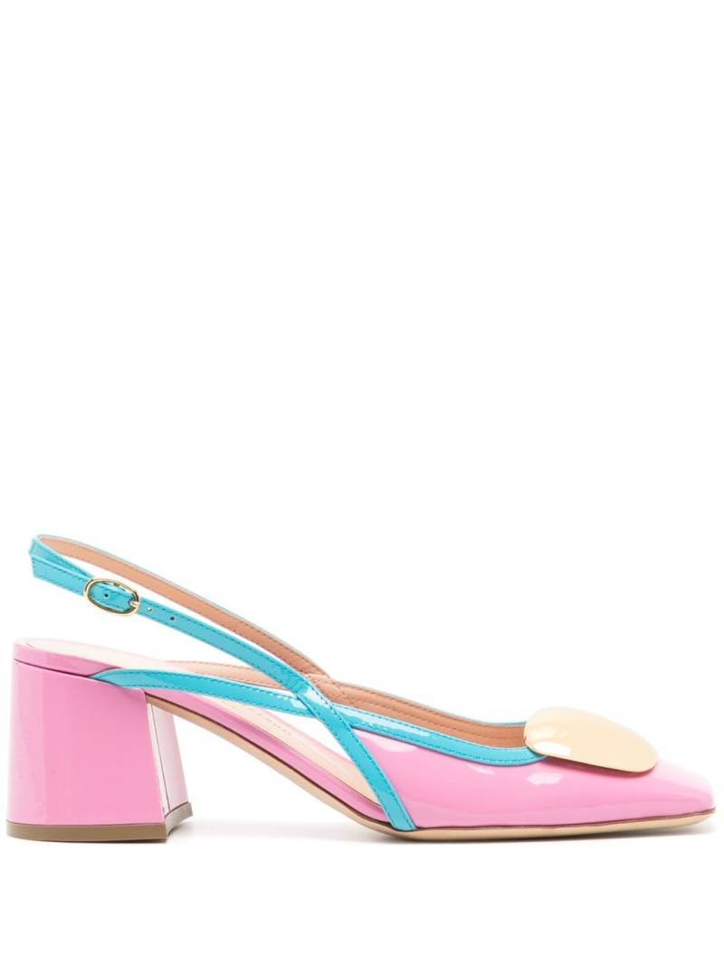 Rupert Sanderson Cavalla square-toe 60mm pumps - Pink von Rupert Sanderson