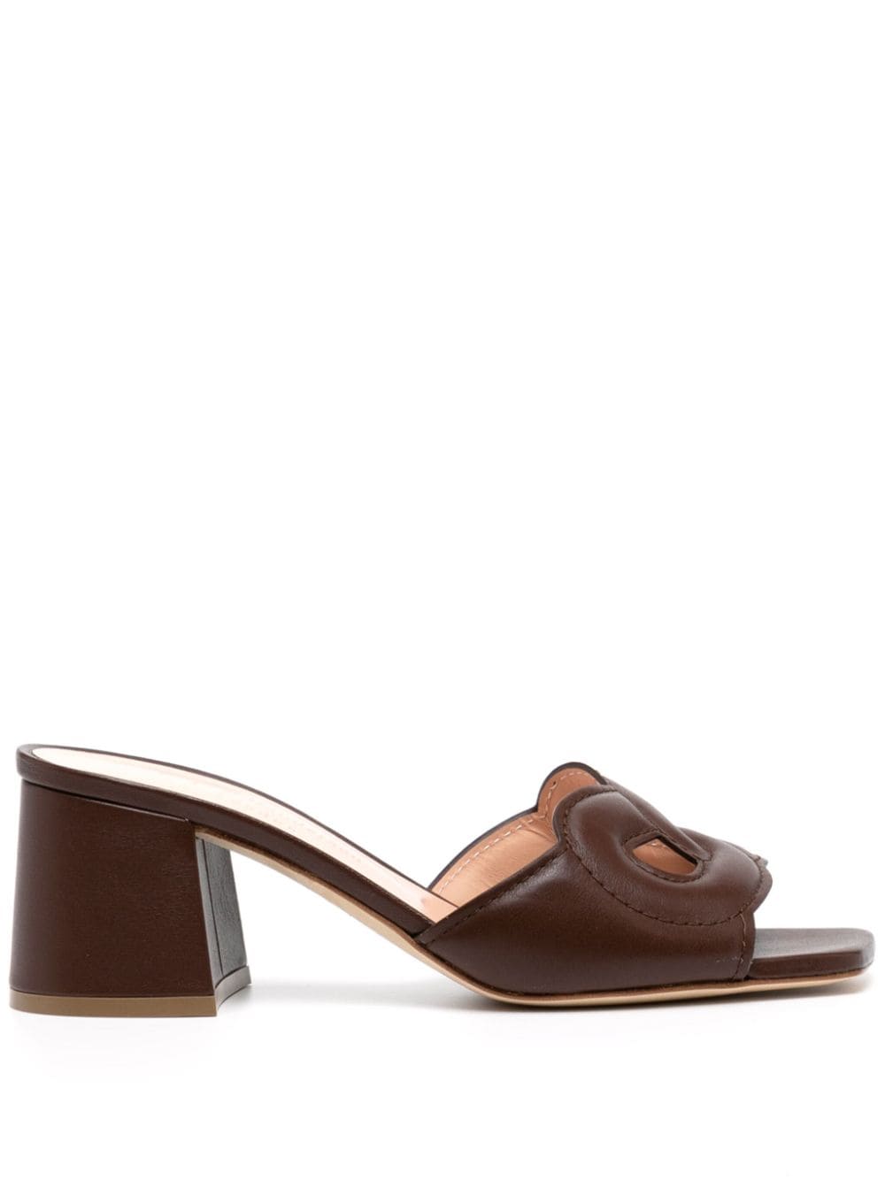 Rupert Sanderson Laguna 70mm leather mules - Brown von Rupert Sanderson