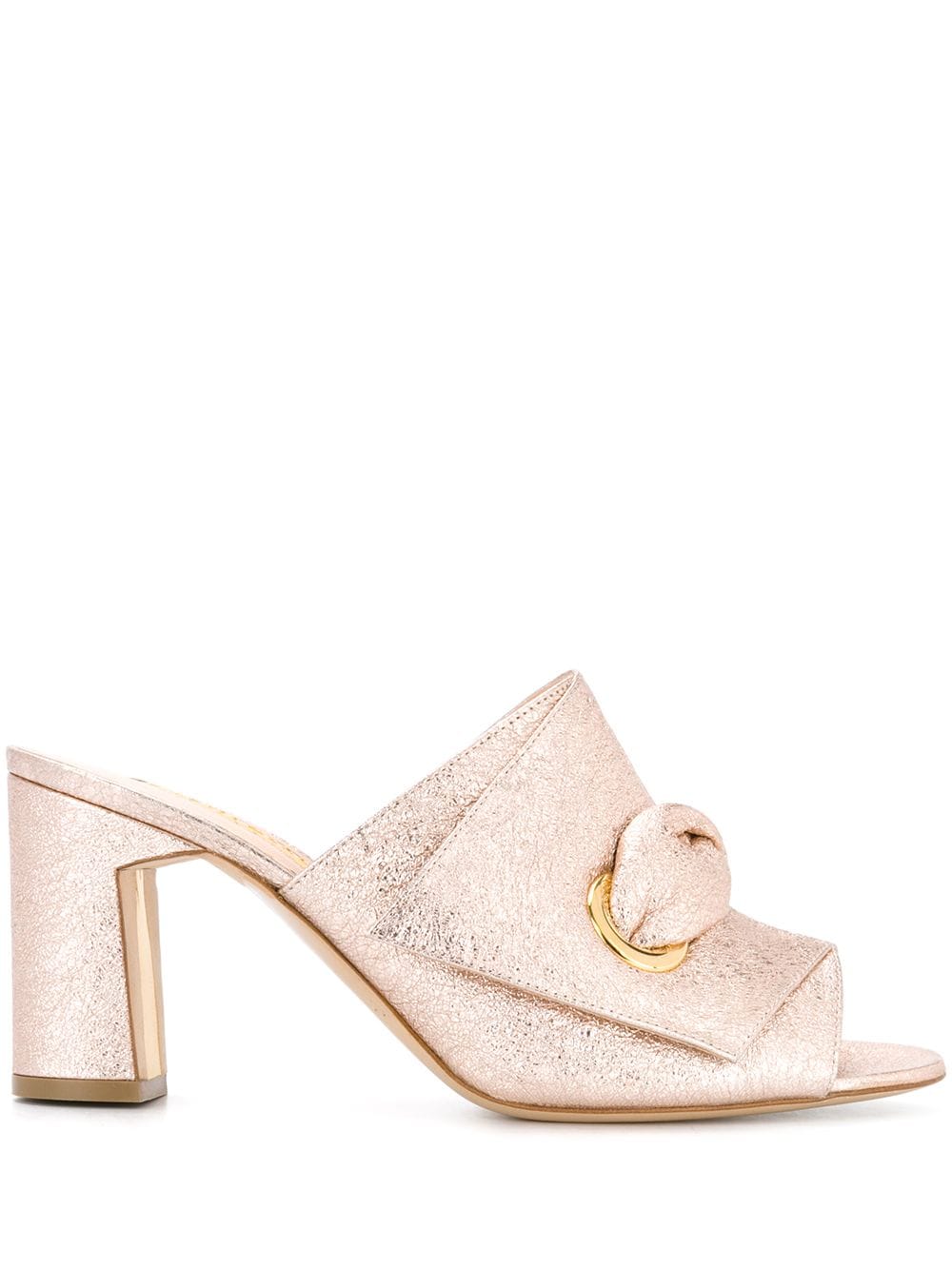 Rupert Sanderson metallic mid-heel mules - Pink von Rupert Sanderson