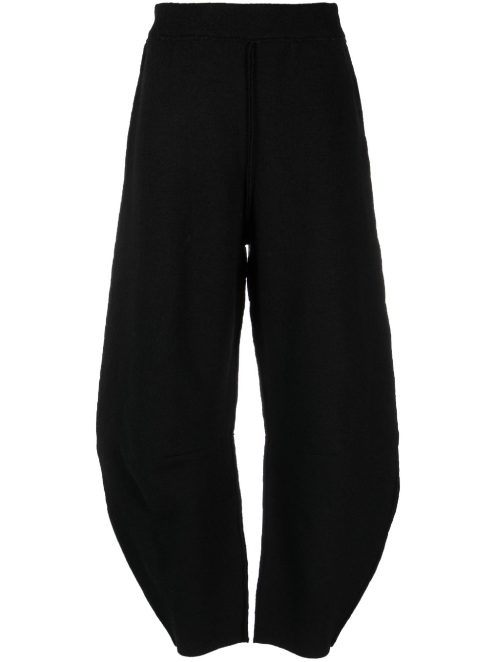 Rus Yoki tapered-leg merino trousers - Black von Rus